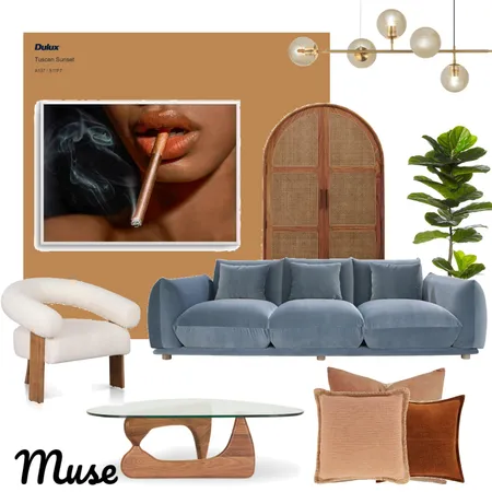 Dulux Forecast 2024 Muse - Tuscan Sunset Interior Design Mood Board by Peach and Willow Design on Style Sourcebook