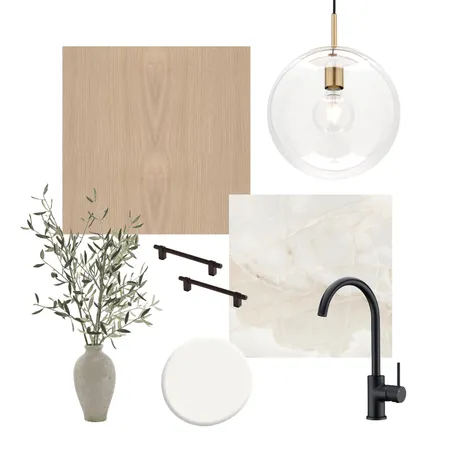 White Oak Kitchen Interior Design Mood Board by gigi25 on Style Sourcebook