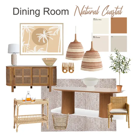 Dining Room - Natural Coastal Interior Design Mood Board by MEL MAR DESIGN on Style Sourcebook
