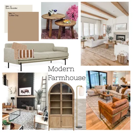 Modern Farmhouse  Mod 3 Interior Design Mood Board by catsingleton on Style Sourcebook