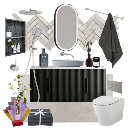 The Block - Leah and Ash's Guest Bathroom Interior Design Mood Board by The Blue Space on Style Sourcebook