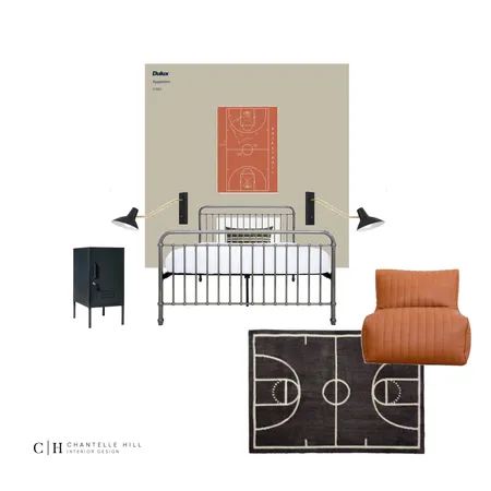 Basketball Interior Design Mood Board by Chantelle Hill Interiors on Style Sourcebook