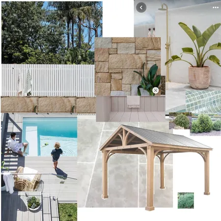 Pool and Landscaping NEW Interior Design Mood Board by Kate Halpin Design on Style Sourcebook