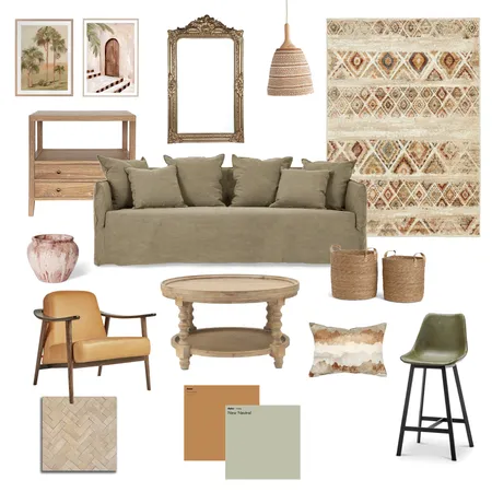 Moroccan Style Living Space Design Interior Design Mood Board by Studio Tamar Creative on Style Sourcebook