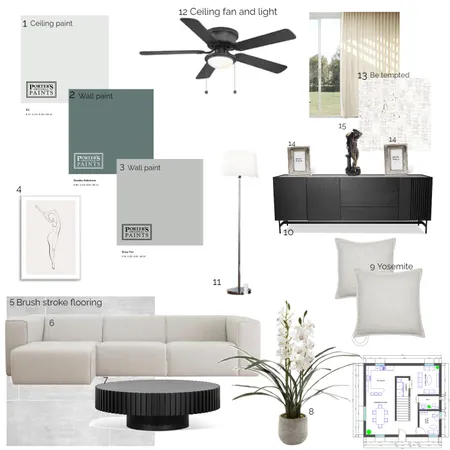 living room Interior Design Mood Board by silviavenegas on Style Sourcebook