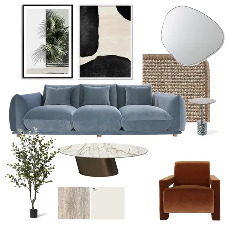 Laidback Modern Chic Living Room Interior Design Mood Board by Espere Interiors on Style Sourcebook