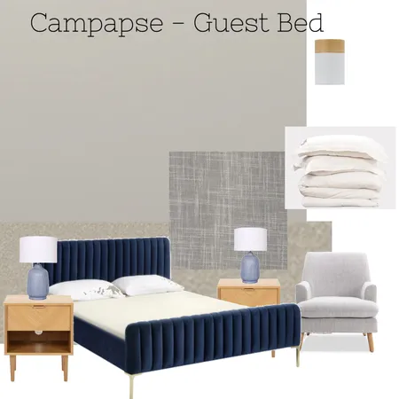 Campapse Guest Room Interior Design Mood Board by Davidson Designs on Style Sourcebook