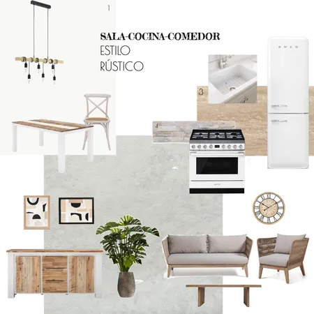 SALA-COCINA-COMEDOR Interior Design Mood Board by Dulcemarien Gegundez. on Style Sourcebook