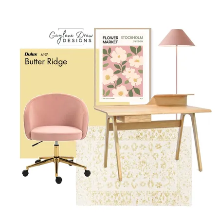 Sweet Little study Interior Design Mood Board by Gaylene Drew Designs on Style Sourcebook