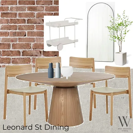 Leonard St Dining 1 Interior Design Mood Board by WEST. Interiors Studio on Style Sourcebook