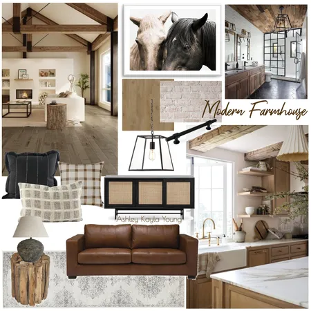 Modern Farmhouse Interior Design Mood Board by Ash on Style Sourcebook
