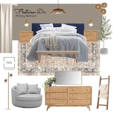 Fleetview Drive - Primary Bedroom Interior Design Mood Board by Nis Interiors on Style Sourcebook