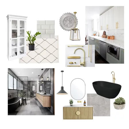 Kitchen and bath Interior Design Mood Board by SMF on Style Sourcebook