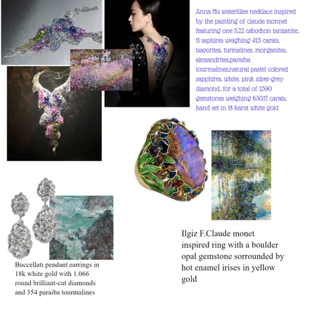 impressionism in jewellery Interior Design Mood Board by MEENAHTRIBEJEWELS on Style Sourcebook