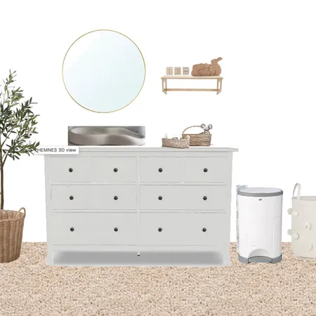 GIRL NURSERY CHANGING STATION Interior Design Mood Board by cethia.rigg on Style Sourcebook
