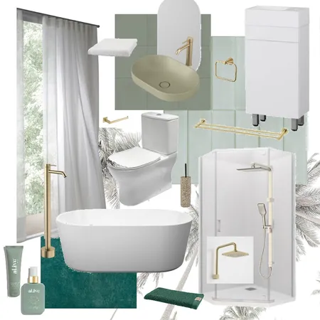 Classy Greens Interior Design Mood Board by tloliwil on Style Sourcebook