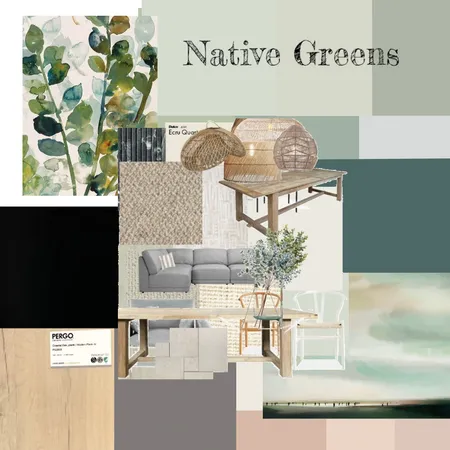 Scarborough Accent native Greens 2 Interior Design Mood Board by Colette on Style Sourcebook