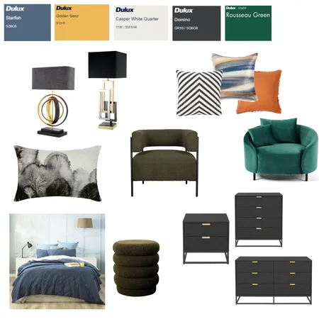 Timmy's Luxury bedroom 1 Interior Design Mood Board by bakermichelle765@yahoo.com on Style Sourcebook