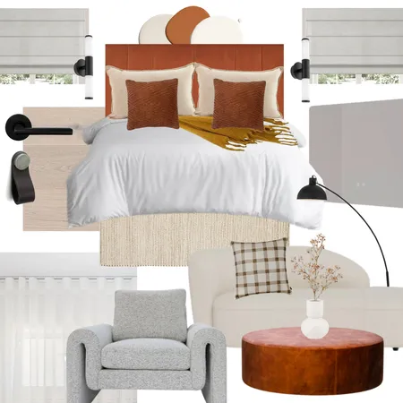 The Block - Steph & Gian's Master Bedroom Interior Design Mood Board by The Blue Space on Style Sourcebook