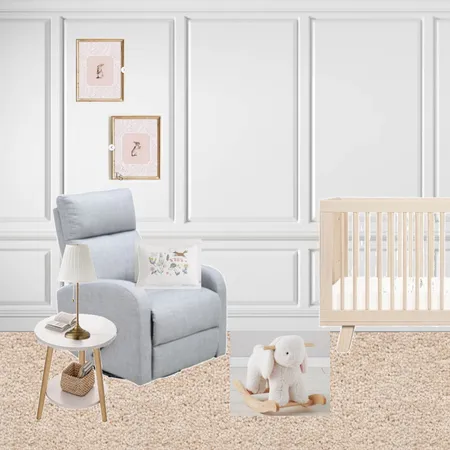 GIRL NURSERY COZY NOOK (washed natural) Interior Design Mood Board by cethia.rigg on Style Sourcebook