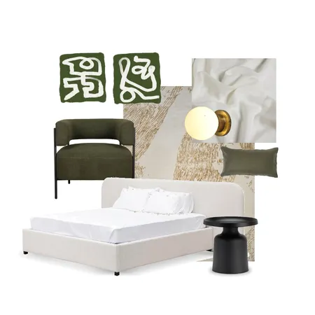Textured Contemporary Bedroom Interior Design Mood Board by Bethany Routledge-Nave on Style Sourcebook