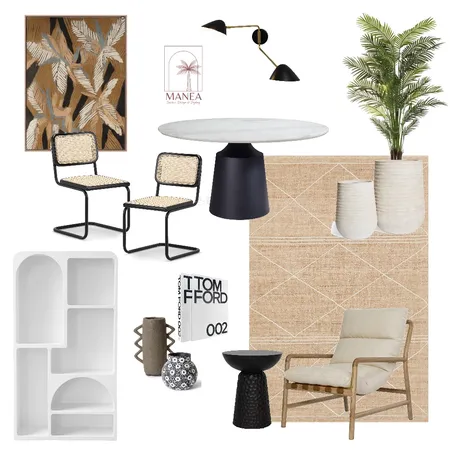 Modern Tropics Office Interior Design Mood Board by Manea Interiors on Style Sourcebook