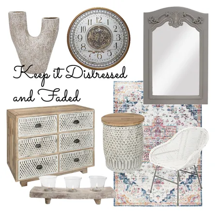 Keep it Distressed & Faded Interior Design Mood Board by JPM+SAG Staging and Redesign on Style Sourcebook
