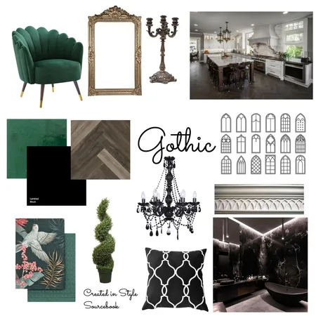 Gothic Interior Design Mood Board by rekap95 on Style Sourcebook