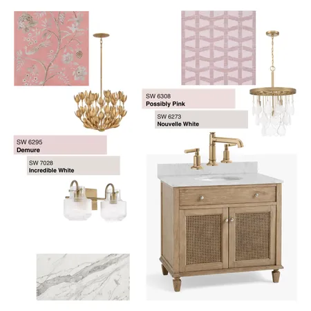 Girls Bathroom Interior Design Mood Board by un·ti·tled designs on Style Sourcebook