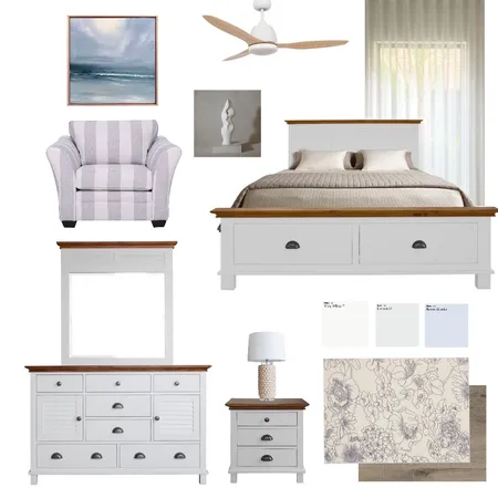 Master bedroom / coastal style Interior Design Mood Board by DN on Style Sourcebook