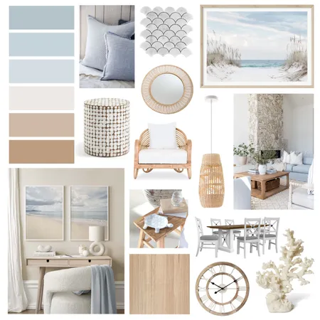 Coastal Living Room Interior Design Mood Board by Michaela.Adams on Style Sourcebook