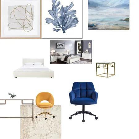 Bedroom & Study Interior Design Mood Board by Beau-tiful on Style Sourcebook