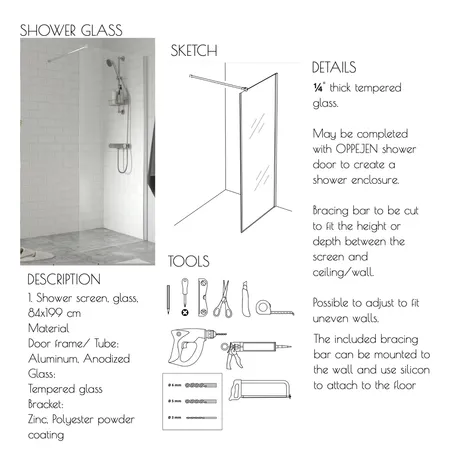 SHOWER GLASS (KAI) Interior Design Mood Board by aleaisla on Style Sourcebook