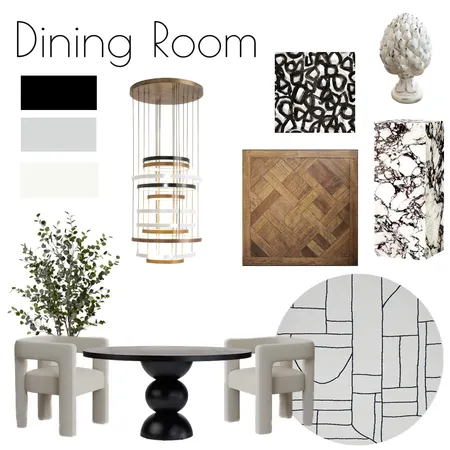 Module 9 - Dining Room 2 Interior Design Mood Board by Ann.E.Stylist on Style Sourcebook