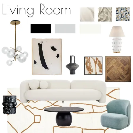 Module 9 - Living Room 3 Interior Design Mood Board by Ann.E.Stylist on Style Sourcebook