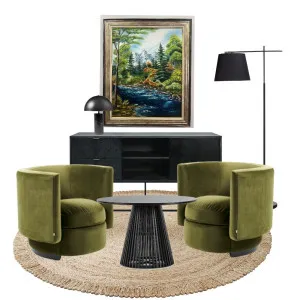 GREEN LIVINGROOM MOODBOARD Interior Design Mood Board by welda on Style Sourcebook