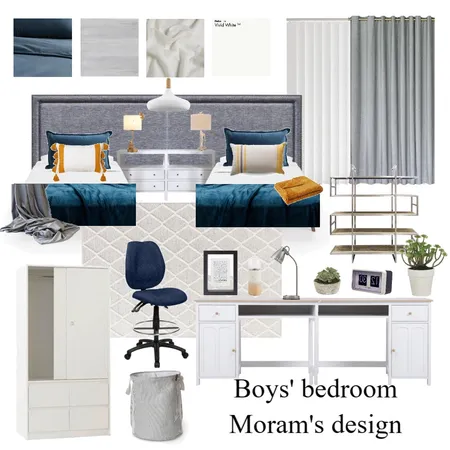 Nidal's Boys' bedroom1 Interior Design Mood Board by Moram on Style Sourcebook