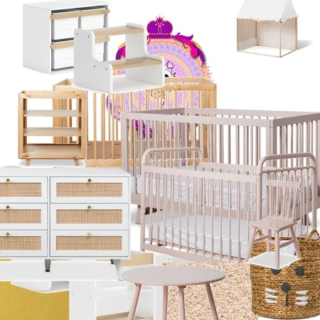 Pink Girl Cat kind of nursery Interior Design Mood Board by Gos from Design Home Space on Style Sourcebook