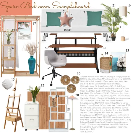 Spare bedroom final Interior Design Mood Board by maeid23180@gmail.com on Style Sourcebook