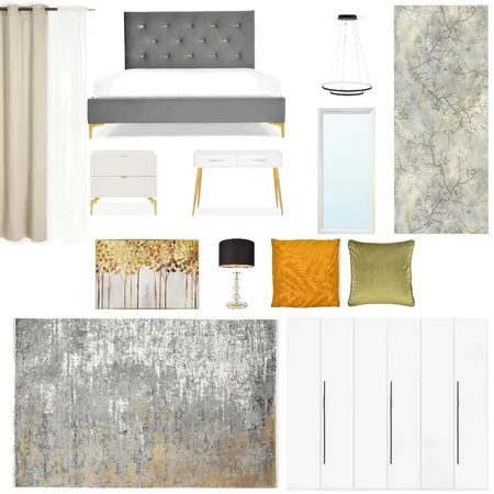 Cristina - Bedroom Interior Design Mood Board by Designful.ro on Style Sourcebook