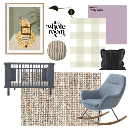 Nursery Pastel checkers Interior Design Mood Board by The Whole Room on Style Sourcebook