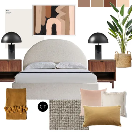 Earthy guest room Interior Design Mood Board by Carly Thorsen Interior Design on Style Sourcebook