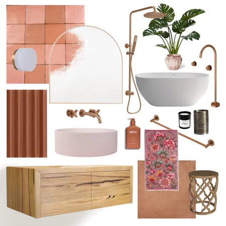 Moroccan Bathroom Interior Design Mood Board by Amber.tickle@hotmail.com on Style Sourcebook