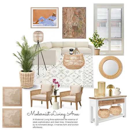 Modernist Living Area Interior Design Mood Board by lisadoecke on Style Sourcebook