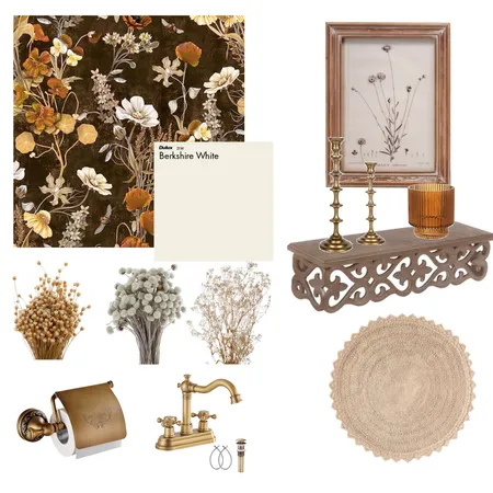 Powder Room Interior Design Mood Board by Shab2Fab on Style Sourcebook