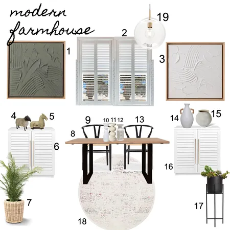 Modern Farmhouse Moodboard Interior Design Mood Board by NicoleGrey on Style Sourcebook