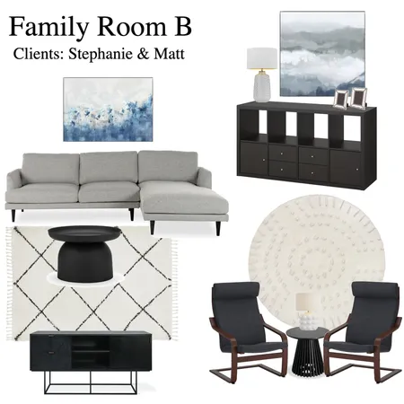 Family Room B Interior Design Mood Board by jessrhicard on Style Sourcebook