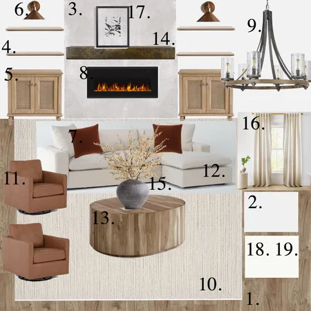 living room rustic Interior Design Mood Board by Victoriaxen on Style Sourcebook