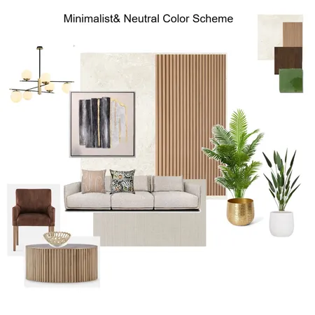 Minimalist & Neutral Color Scheme Interior Design Mood Board by Asma Murekatete on Style Sourcebook