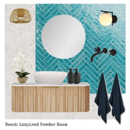Beach style Powder Room Interior Design Mood Board by martina.interior.designer on Style Sourcebook